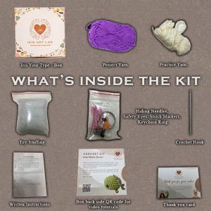 Crochet Kit (Baby Whale) - Purple - Image 3